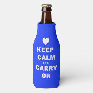 CALM AN CARRY ON Blue behalten Flaschenkühler