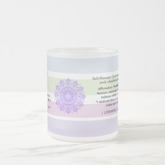 Calm Anti-Stress Relaxing Quotes Serenity Mattglastasse (Mittel)