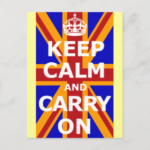 CALM AUFHALTEN UND BEFÖRDERN POSTKARTE