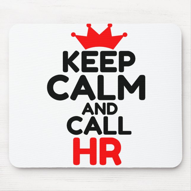 CALM behalten UND ANRUF DES HR Mousepad (Vorne)