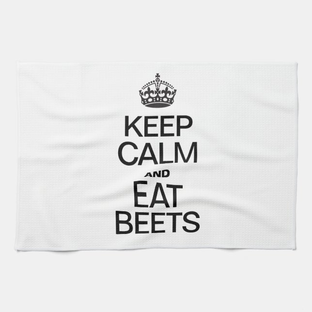 CALM behalten UND BEKÄMPFUNG ESSEN Küchentuch (Horizontal)
