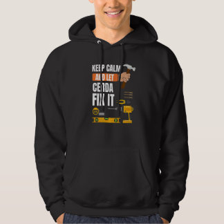 Calm behalten und Cerda Fix It Handyman Constructi Hoodie