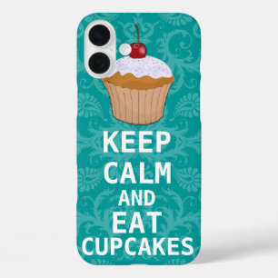 CALM behalten UND Cupcakes essen aquamarin iPhone 16 Plus Hülle