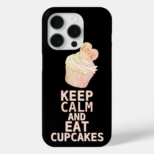 CALM behalten UND Cupcakes essen Case-Mate iPhone Hülle (Rückseite)