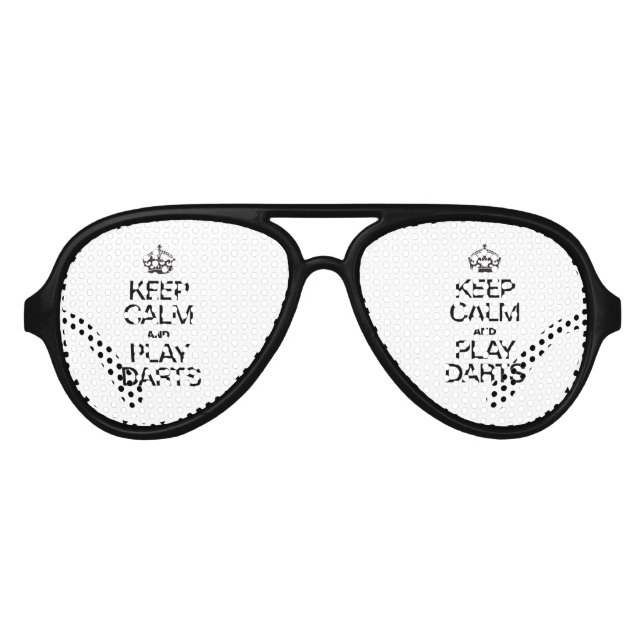 CALM behalten UND DARTEN SPIELEN Sonnenbrille (Vorderseite)