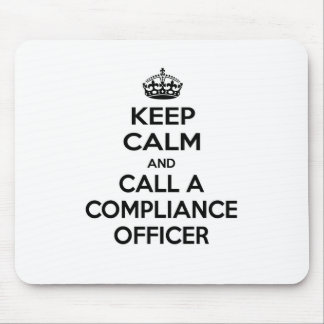Calm behalten und einen Compliance-Beauftragten an Mousepad