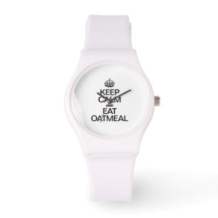 CALM behalten UND OATMEL ESSEN Armbanduhr