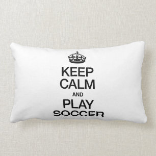 CALM behalten UND SOCCER SPIELEN Lendenkissen