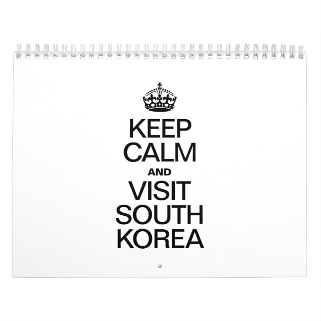 CALM behalten UND SÜDKOREA BESUCHT Kalender (Titelbild)