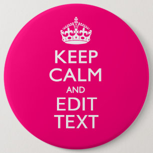 CALM behalten UND Text auf PINK haben Button