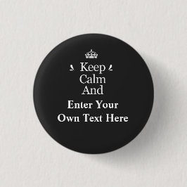 Calm behalten und Text personalisieren hinzufügen Button