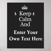 Calm behalten und Text personalisieren hinzufügen