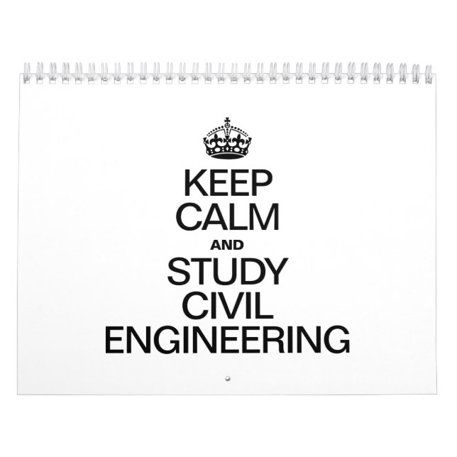 CALM behalten UND ZIVILE ENGINEERIN UNTERSUCHT Kalender (Titelbild)