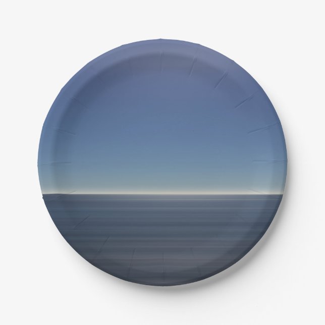 Calm Blue Ocean Pappteller (Vorderseite)