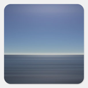 Calm Blue Ocean Quadratischer Aufkleber