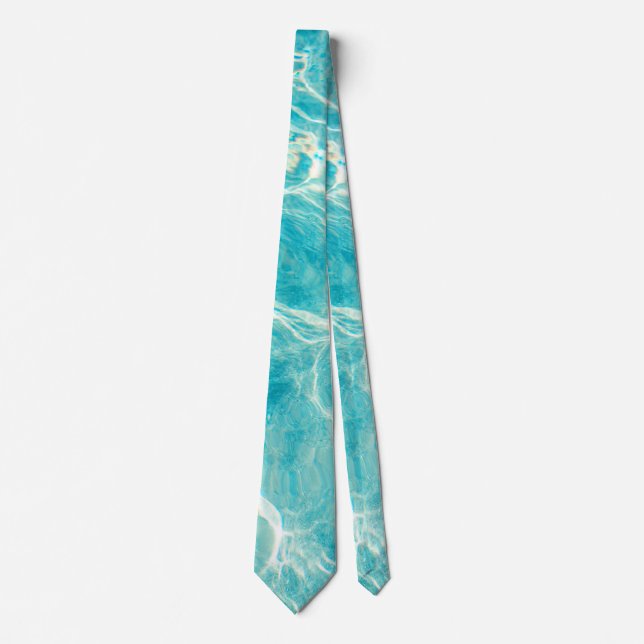 Calm Blue Ocean Wave Krawatte (Vorderseite)