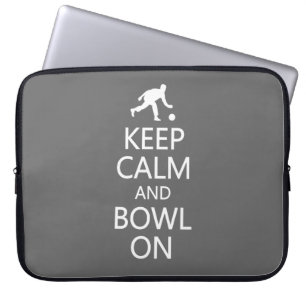 Calm & Bowl behalten Auf individueller Farbe Noteb Laptopschutzhülle