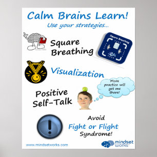 Calm Brains Lernen Poster für Brainology®