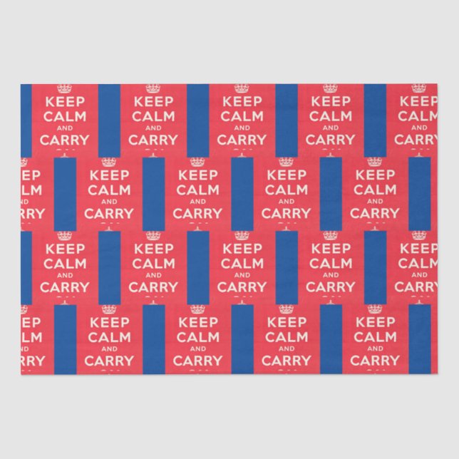 CALM & CARRY ON behalten, Seidenpapier (Vorderseite)