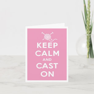 Calm & Cast auf Notecard behalten Karte