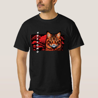 Calm Cat Face, Minimalist Aesthetics T-Shirt