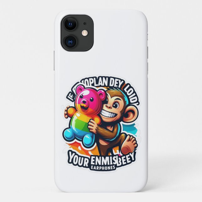 Calm Confidence Monkey  iPhone / iPad case (Rückseite)