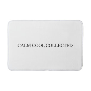 Calm cool gesammelt weißschwarz minimalistisch lus badematte
