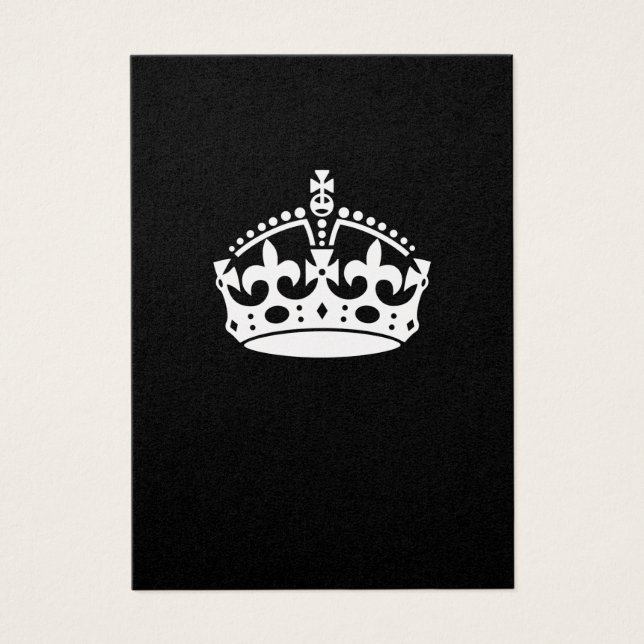 Calm Crown auf Black behalten (Vorderseite)