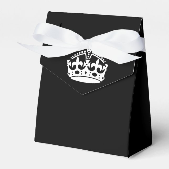 Calm Crown auf Solid Black behalten Geschenkschachtel (Vorderseite)