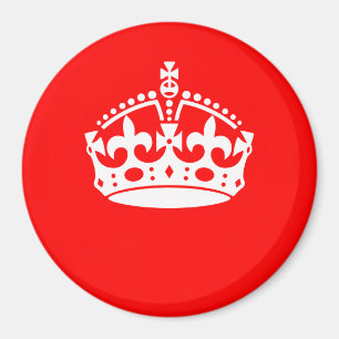 CALM CROWN behalten auf Red Customization Dies Magnet