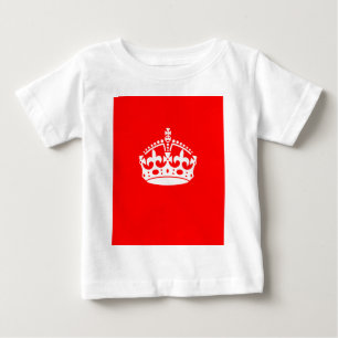 CALM CROWN Symbol auf Feuer rot behalten Anpassen Baby T-shirt