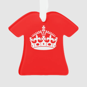CALM CROWN Symbol auf Feuer rot behalten Anpassen Ornament