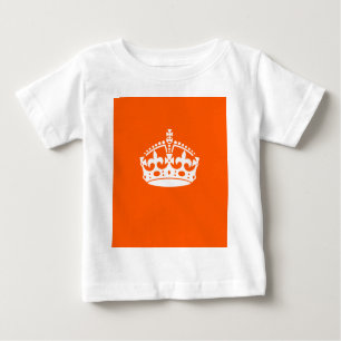 CALM-CROWN-Symbol auf Orange anpassen Baby T-shirt