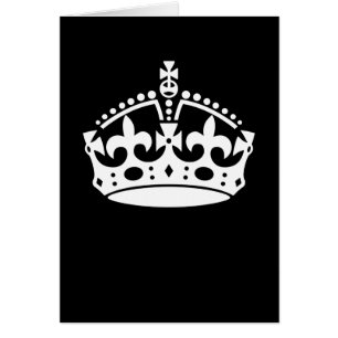 CALM-CROWN-Symbol auf Schwarz behalten Diese Einst