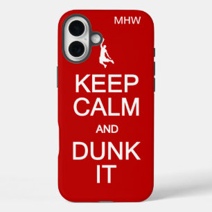 Calm & Dunk behalten Es benutzerdefinierte Monogra iPhone 16 Plus Hülle