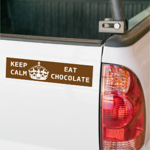 CALM-EAT-SCHOKOLADE behalten Autoaufkleber