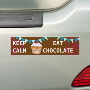 CALM-EAT-SCHOKOLADE behalten Autoaufkleber