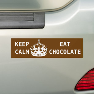 CALM-EAT-SCHOKOLADE behalten Autoaufkleber