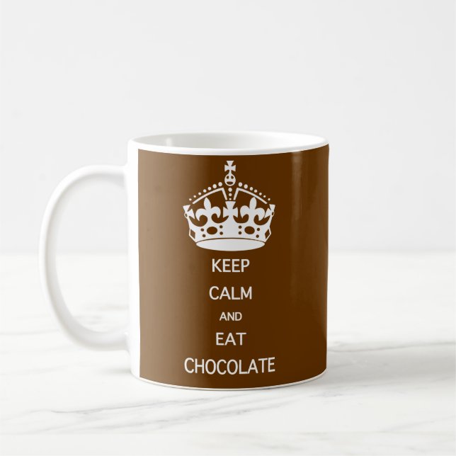 CALM-EAT-SCHOKOLADE behalten Kaffeetasse (Links)