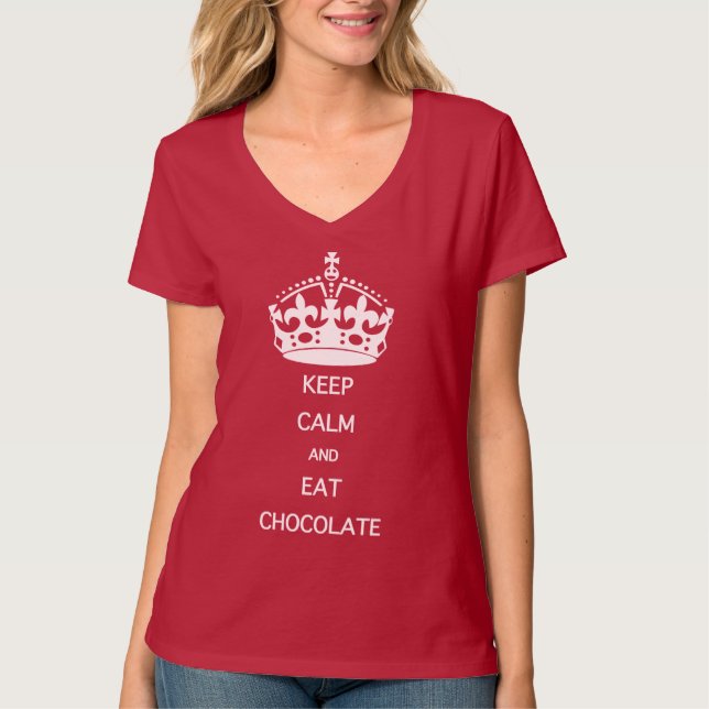 CALM-EAT-SCHOKOLADE behalten T-Shirt (Vorderseite)