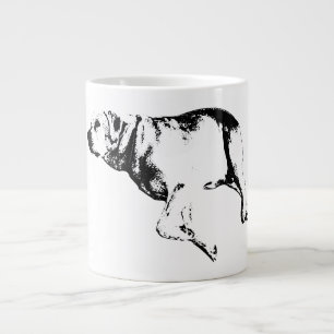 Calm Elegance in Monochrome Jumbo-Tasse