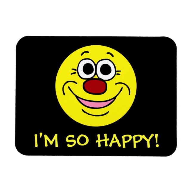 Calm Face Grumpey Magnet (Horizontal)