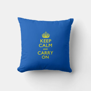 CALM HALTEN UND AUF True Blue BEACHTEN Kissen