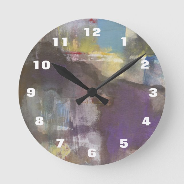 Calm Interlude Runde Wanduhr (Vorderseite)