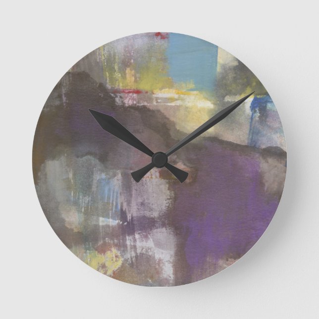 Calm Interlude Runde Wanduhr (Vorderseite)