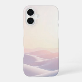 Calm light background with sand dunes iPhone 16 hülle