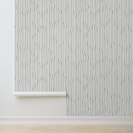 Calm Minimal Abstrakt Lines Grau Tapete