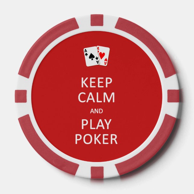 CALM- & PLAY-POKER-Chips behalten Pokerchips (Vorderseite)