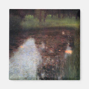 Calm Pond auf Kammerburg, Gustav Klimt Magnet