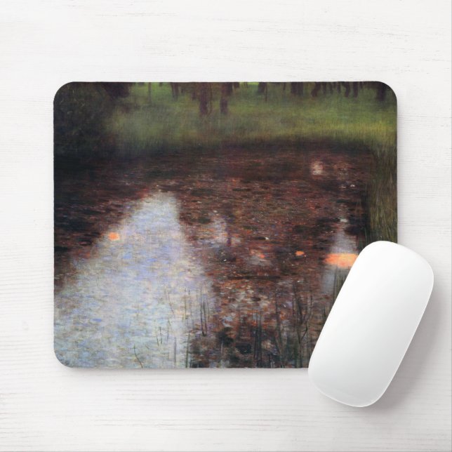 Calm Pond auf Kammerburg, Gustav Klimt Mousepad (Mit Mouse)